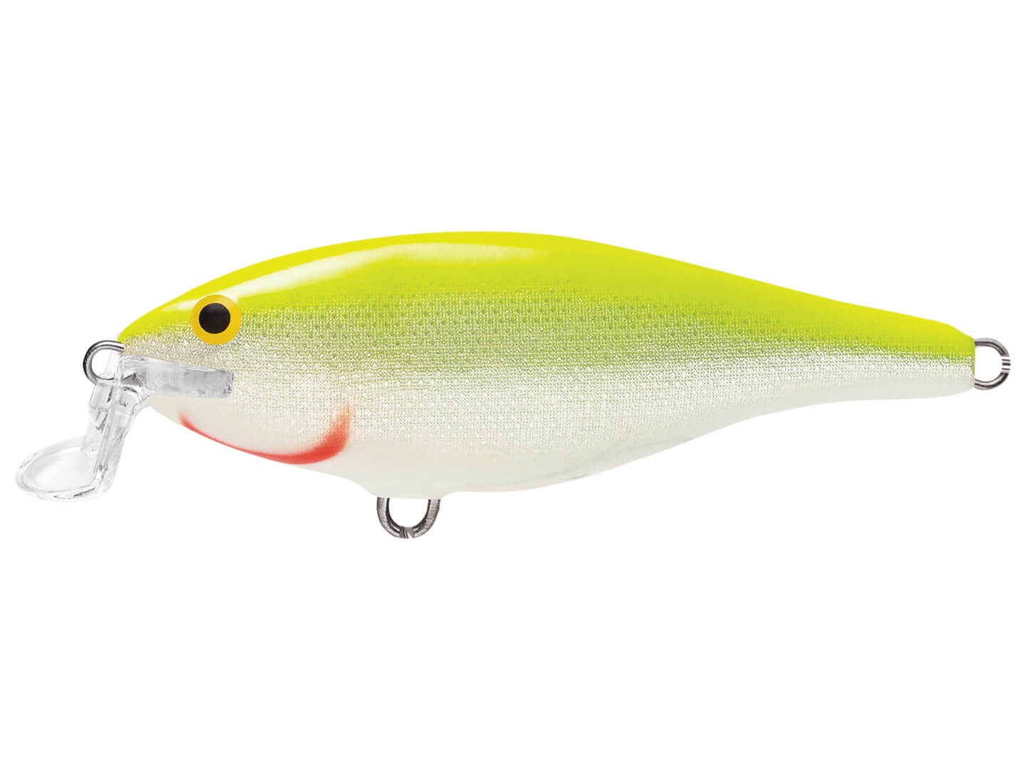 Rapala Shallow Shad Rap - Silver / Fluorescent Chartreuse