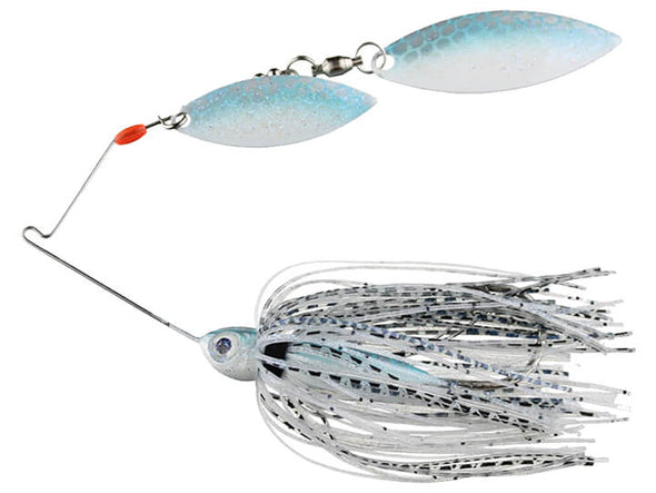 Spot Sticker Baits Mini Me Double Willow Spinnerbait Blue Billet