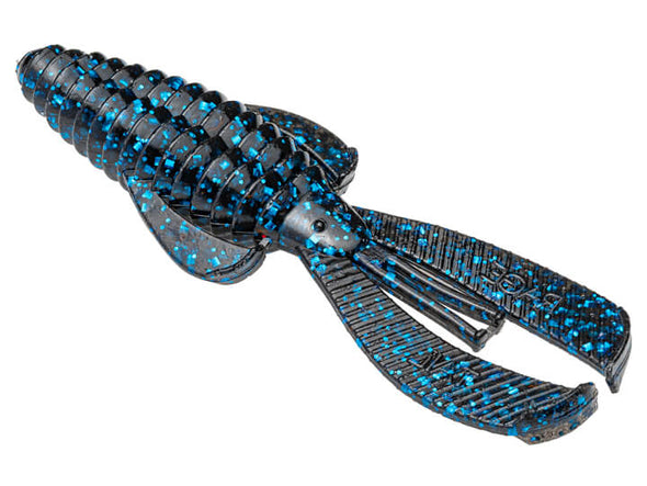 Strike King Rage Tail Baby Bug Black Blue Flake