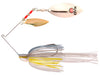Strike King KVD Finesse Spinnerbait Sexy Shad Double Willow Leaf Blades Gold Silver