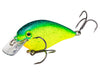 Strike King KVD Square Bill 1.5 Hard Knock Chartreuse Blue Black Splatterback