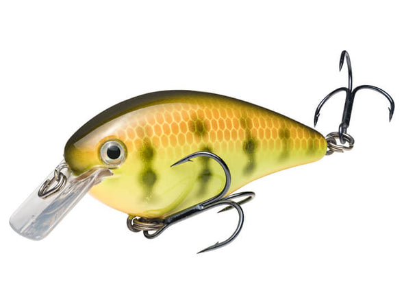 Strike King KVD Square Bill 1.5 Hard Knock Chartreuse Perch