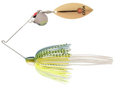 Strike King KVD Finesse Willow Colorado Spinnerbait Chartreuse Sexy Shad Silver Gold