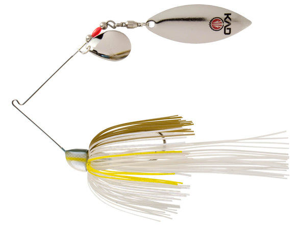 Strike King KVD Finesse Willow Colorado Spinnerbait Sexy Blue Back Herring Silver Silver