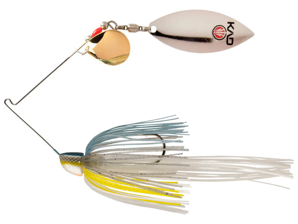 Strike King KVD Finesse Willow Colorado Spinnerbait Sexy Shad Gold Silver