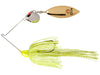 Strike King KVD Finesse Willow Colorado Spinnerbait Super Chartreuse Silver Gold