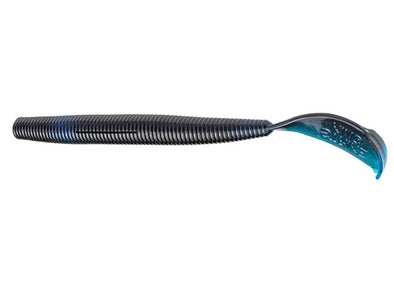 Strike King Rage Cut-R Worm Black Blue Swirl