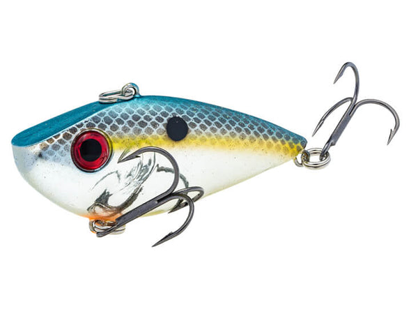 Strike King Red Eyed Shad Tungsten 2 Tap Chrome Sexy Shad
