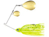 Terminator P1 Pro Series Double Colorado Spinnerbait Dirty Chartreuse Shad