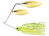 Terminator P1 Pro Series Double Willow Spinnerbait Dirty Chartreuse Double Willow Gold Gold