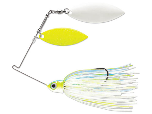 Terminator P1 Pro Series Double Willow Spinnerbait Nashville Sexy Double Willow Chartreuse White