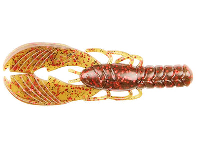 X Zone Muscle Back Craw Green Pumpkin Red Flake