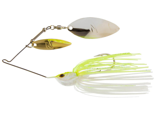 Z-Man SlingBladeZ Double Willow Spinnerbait Chartreuse Pearl