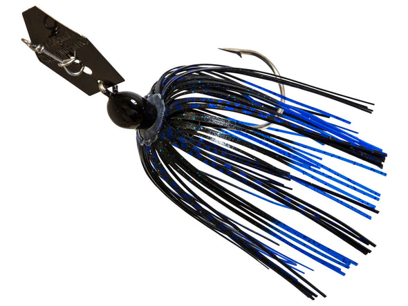 Z-Man Original ChatterBait Black Blue Nickel Blade