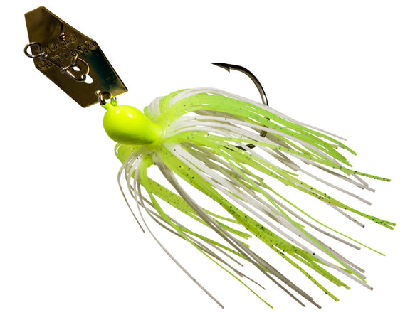 Z-Man Original ChatterBait Chartreuse White Gold Blade