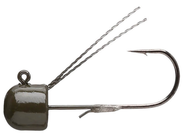 Z-Man Weedless Finesse ShroomZ Jig Head Green Pumpkin